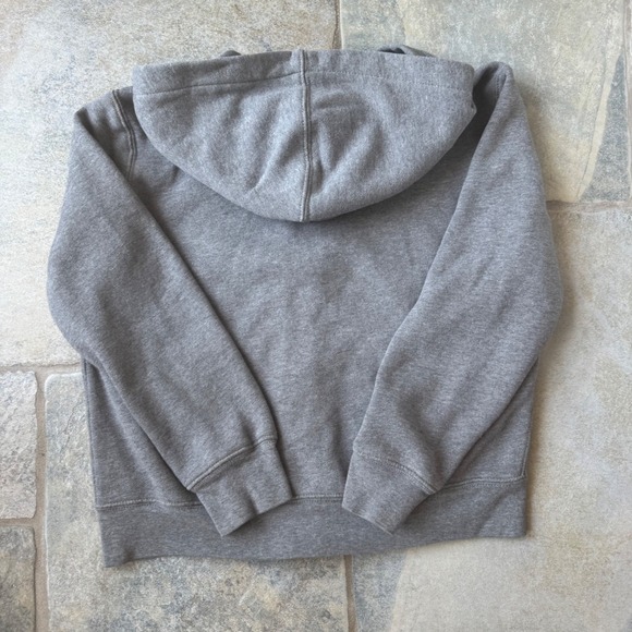 Polo Ralph Lauren Boys M Gray Full Zip Hoodie Classic‎ Embroidered Logo - Picture 4 of 4